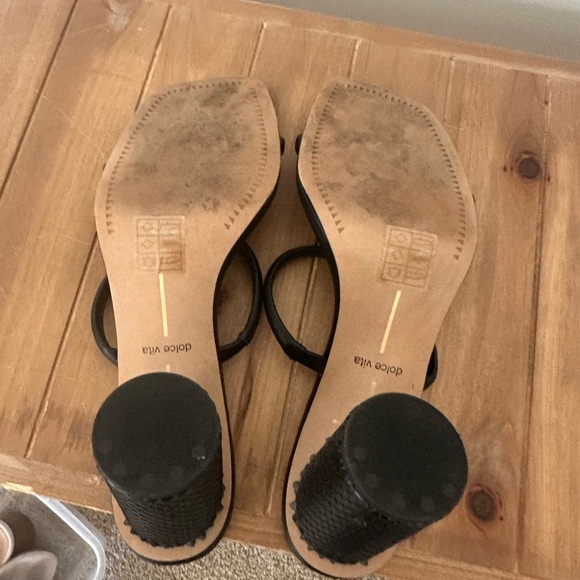 Dolce Vita Black Strappy Heels - Picture 3 of 3